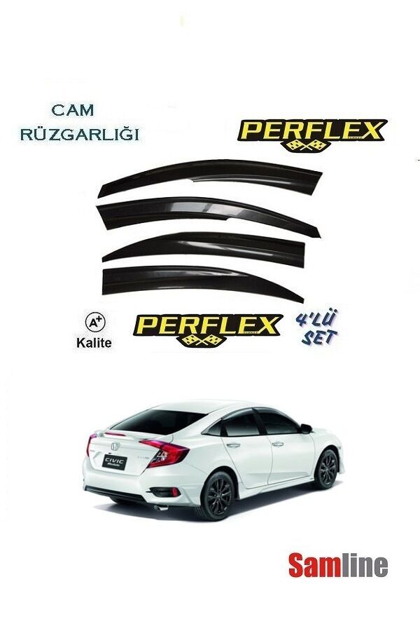 Cam Rüzgarlığı 4'lü Set Honda Civic Sedan (2016-2021) Fc5