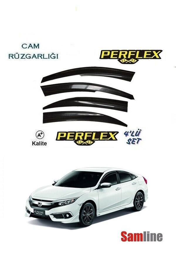 Cam Rüzgarlığı 4'lü Set Honda Civic Sedan Fc5  (2016-2021)
