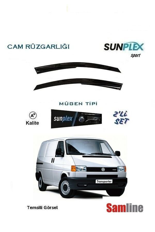 Cam Rüzgarlığı 2'li Set Volkswagen Transporter T4 (1996-2003) Sunplex Sport