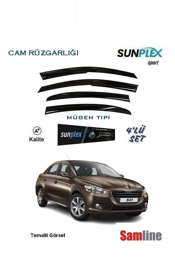Cam Rüzgarlığı 4'lü Set Peugeot 301 (2012-2016)