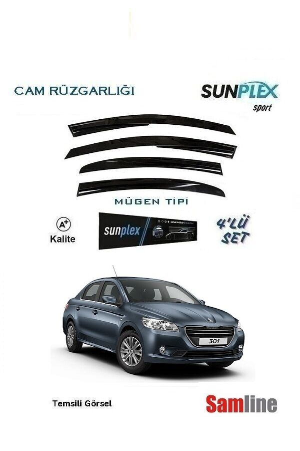 Cam Rüzgarlığı 4'lü Set Peugeot 301 (2012-2016)