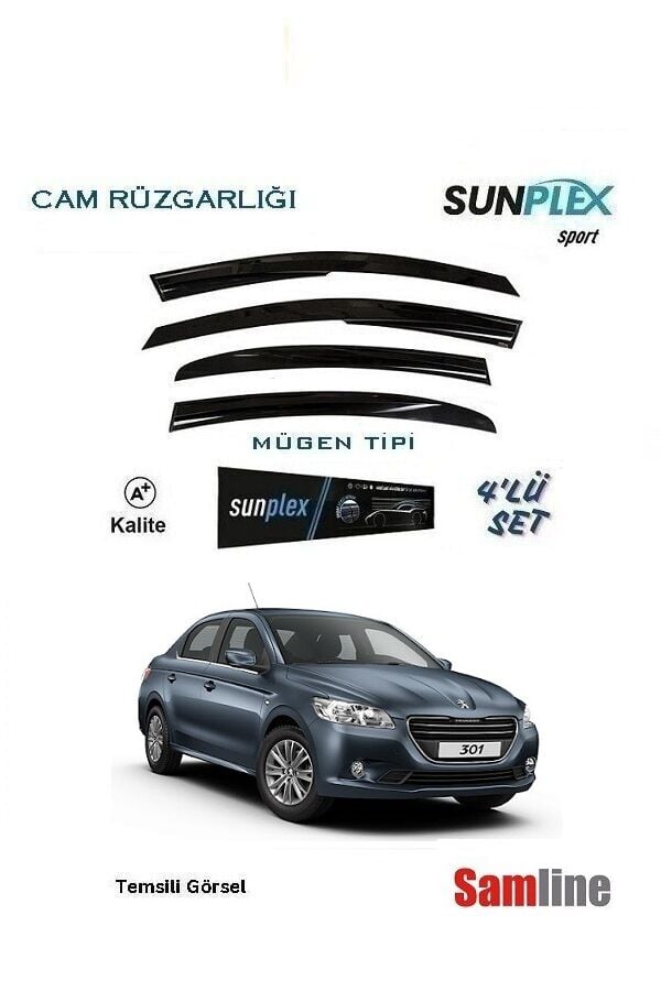 Cam Rüzgarlığı 4'lü Set Peugeot 301 (2012-2016)