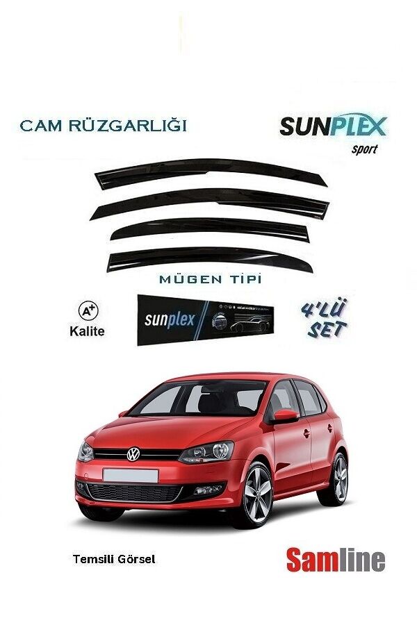 Cam Rüzgarlığı 4'lü Set Volkswagen Polo (2010-2014) SUNPLEX