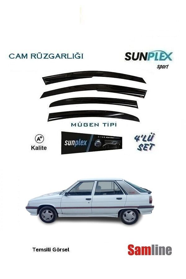 Cam Rüzgarlığı 4'lü Set Renault R11-Flash-Raınbow