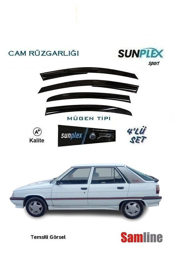 Cam Rüzgarlığı 4'lü Set Renault R11-Flash-Raınbow