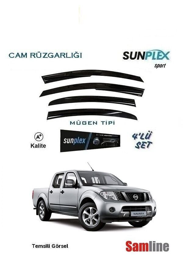 Cam Rüzgarlığı 4'lü Set Nissan Navara (2006-2013) D40