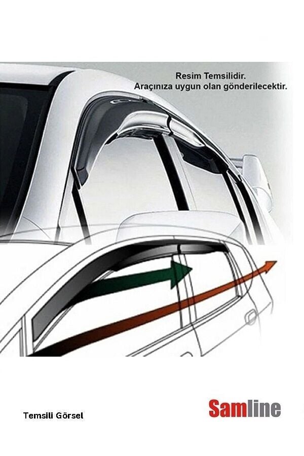 Cam Rüzgarlığı 4'lü Set Toyota Hilux (2006-2015)