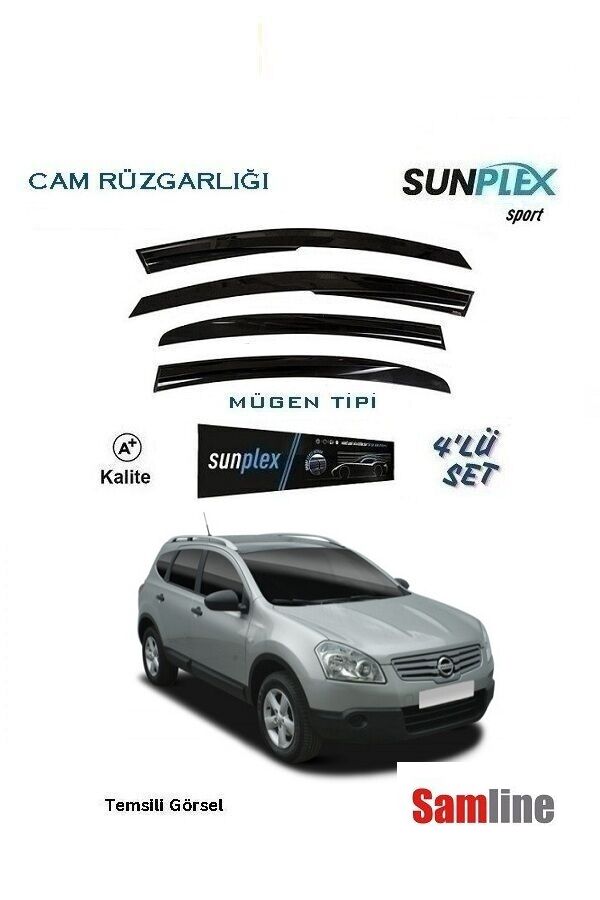 Cam Rüzgarlığı 4'lü Set Nissan Qashqai (2007-2010) J10