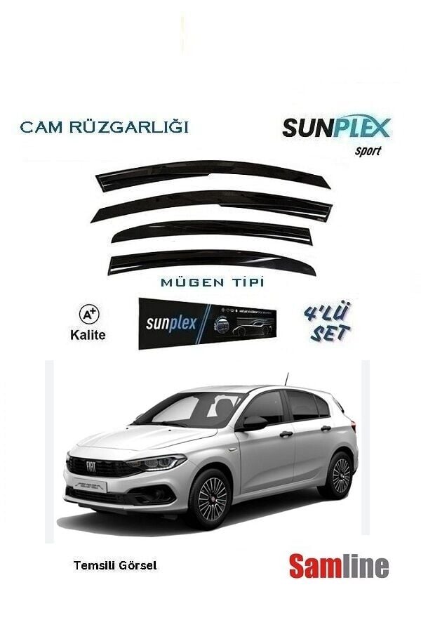Cam Rüzgarlığı 4'lü Set Fiat Egea HB (2016-2023)