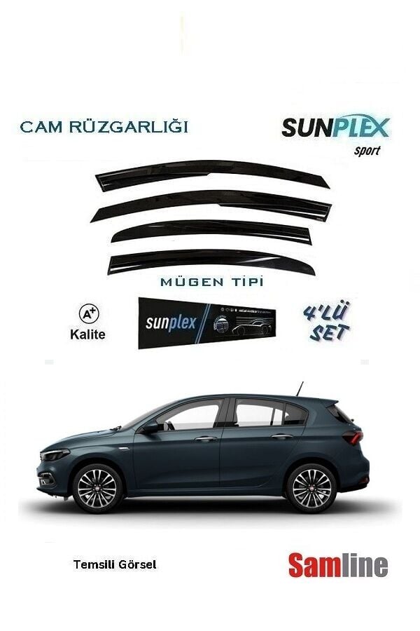 Cam Rüzgarlığı 4'lü Set Fiat Egea HB (2016-2023)