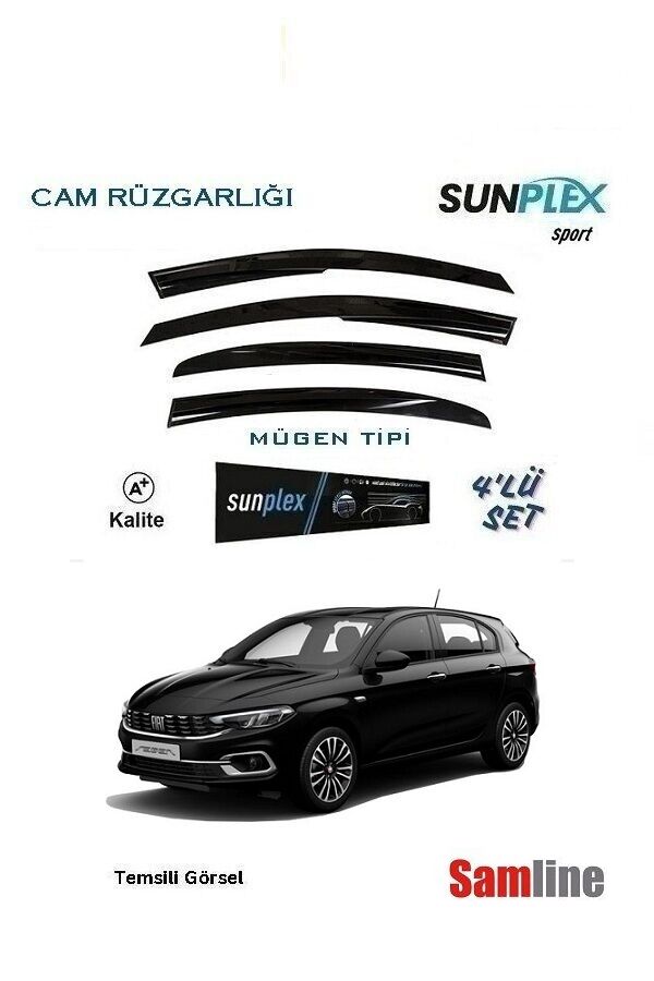 Cam Rüzgarlığı 4'lü Set Fiat Egea HB (2016-2023)