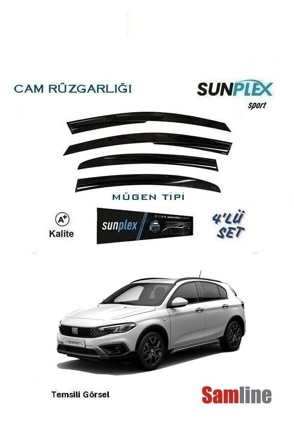 Cam Rüzgarlığı 4'lü Set Fiat Egea Cross HB (2021-2025)