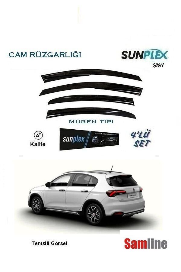 Cam Rüzgarlığı 4'lü Set Fiat Egea Cross HB (2021-2025)