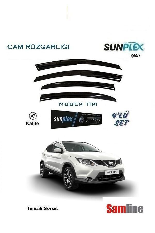 Cam Rüzgarlığı 4'lü Set Nissan Qashqai (2014-2017) J11