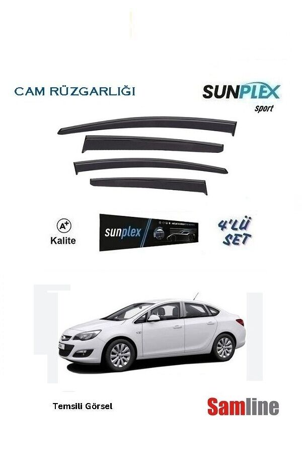 Cam Rüzgarlığı 4'lü Set Opel Astra J Sedan