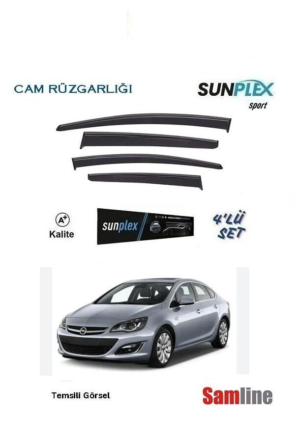Cam Rüzgarlığı 4'lü Set Opel Astra J Sedan