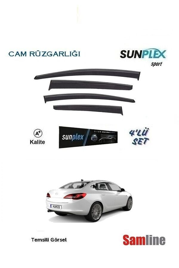 Cam Rüzgarlığı 4'lü Set Opel Astra J Sedan