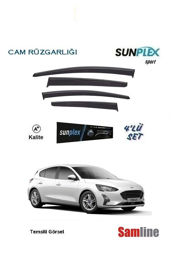 Cam Rüzgarlığı 4'lü Set Ford Focus 5 HB (2019-2021) SUNPLEX