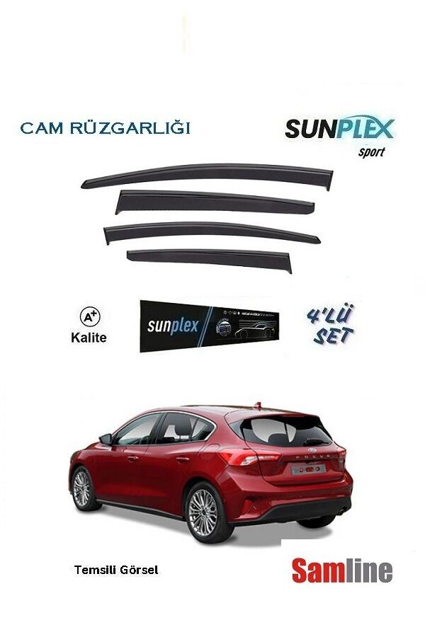 Cam Rüzgarlığı 4'lü Set Ford Focus 5 HB (2022-2024) SUNPLEX