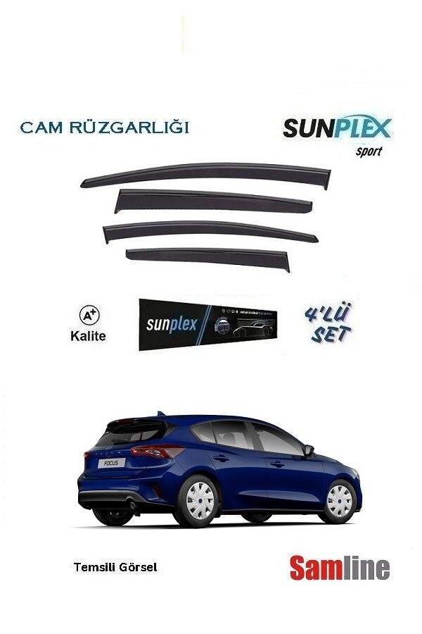 Cam Rüzgarlığı 4'lü Set Ford Focus 5 HB (2022-2024) SUNPLEX
