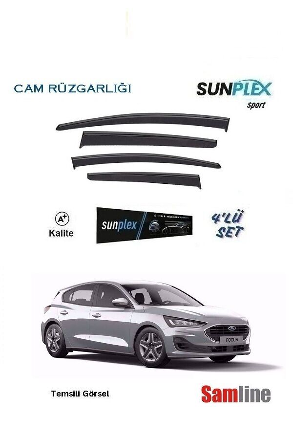 Cam Rüzgarlığı 4'lü Set Ford Focus 5 HB (2022-2024) SUNPLEX