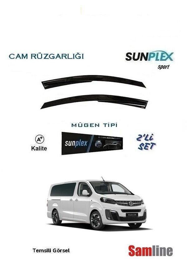 Cam Rüzgarlığı 2'lİ Set Opel Vivaro Combi (2020-2024)