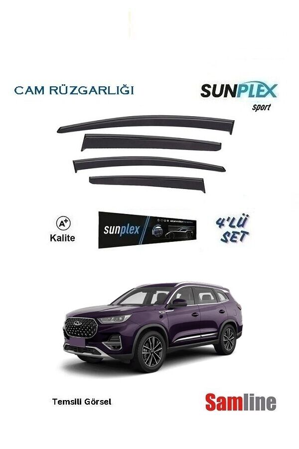 Cam Rüzgarlığı 4'lü Set Chery Tiggo 8 Pro (2023-2024)