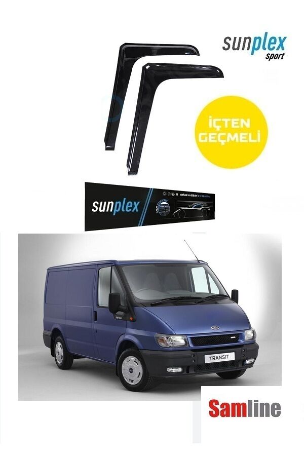 Cam Rüzgarlığı 2'li Set Ford Transit Panelvan (2002-2006) L Tipi Fitil içine Geçmeli