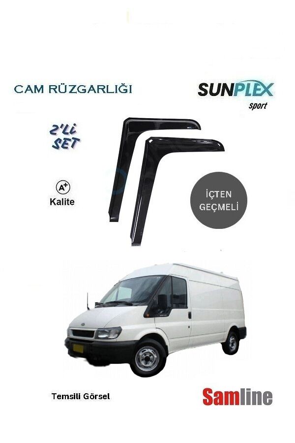 Cam Rüzgarlığı 2'li Set Ford Transit Panelvan (2002-2006) L Tipi Fitil içine Geçmeli