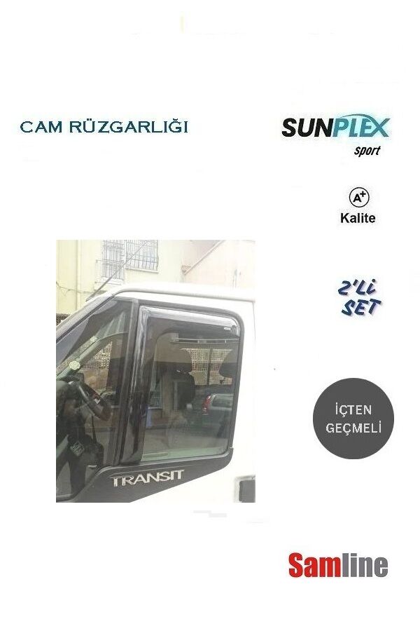 Cam Rüzgarlığı 2'li Set Ford Transit Panelvan (2007-2013) L Tipi Fitil içine Geçmeli