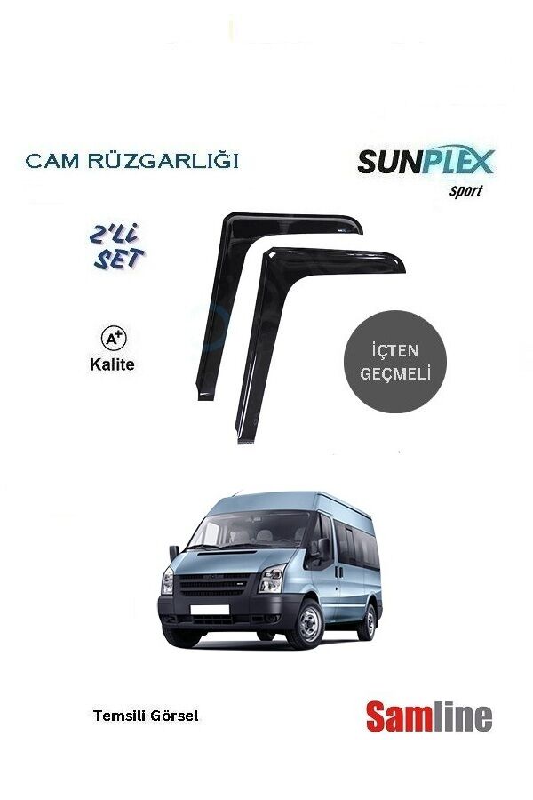 Cam Rüzgarlığı 2'li Set Ford Transit Minibüs (2007-2013) L Tipi Fitil içine Geçmeli