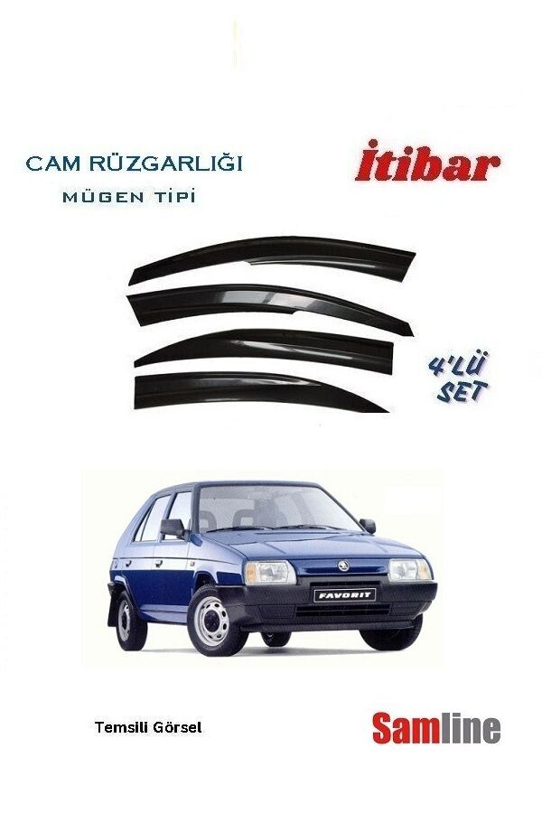 Cam Rüzgarlığı 4'lü Set, Skoda Favorit (1989-1995) Tüm Modeller