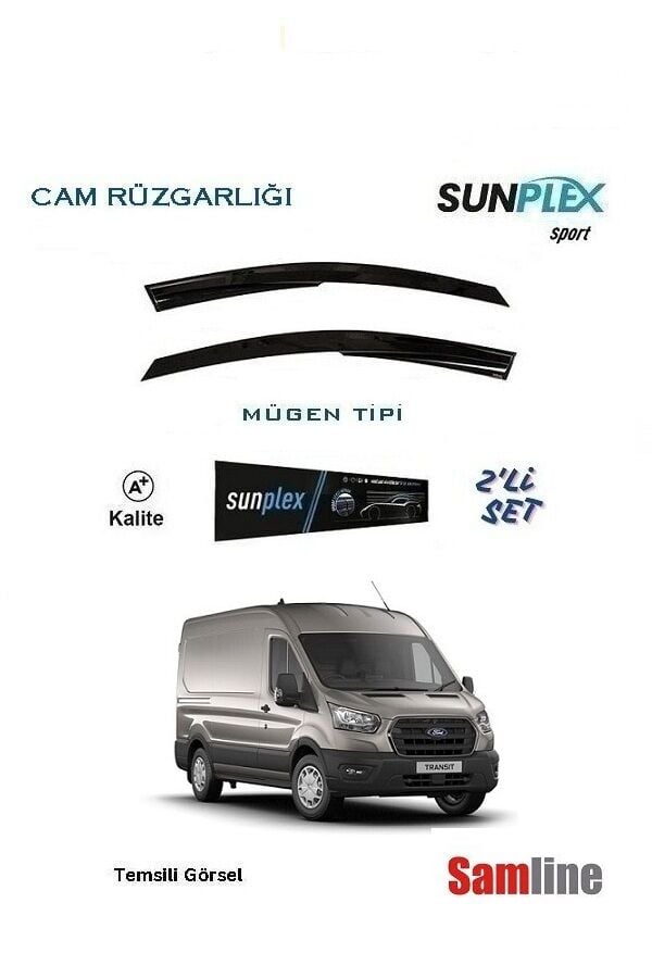 Cam Rüzgarlığı 2'li Set Ford Transit Panelvan (2014-2024)