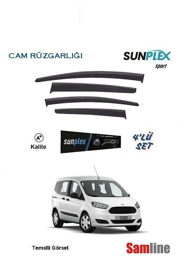 Cam Rüzgarlığı 4'lü Set Ford Tourneo Courier (2014-2023)