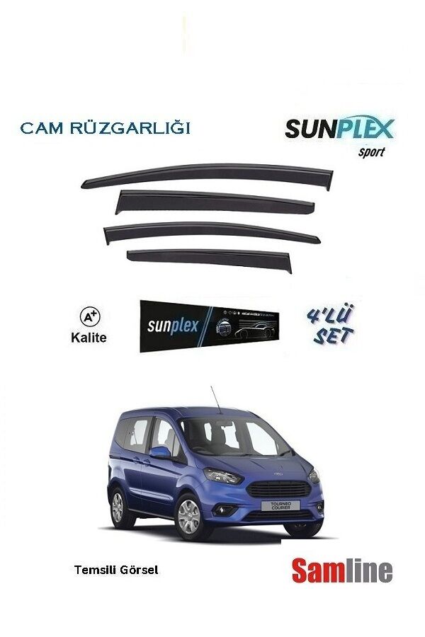 Cam Rüzgarlığı 4'lü Set Ford Tourneo Courier (2014-2023)