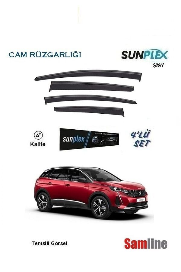 Cam Rüzgarlığı 4'lü Set Peugeot 3008 (2020-2024) SUNPLEX