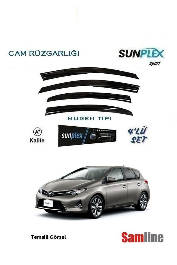 Cam Rüzgarlığı 4'lü Set Toyota Auris (2013-2015) SUNPLEX