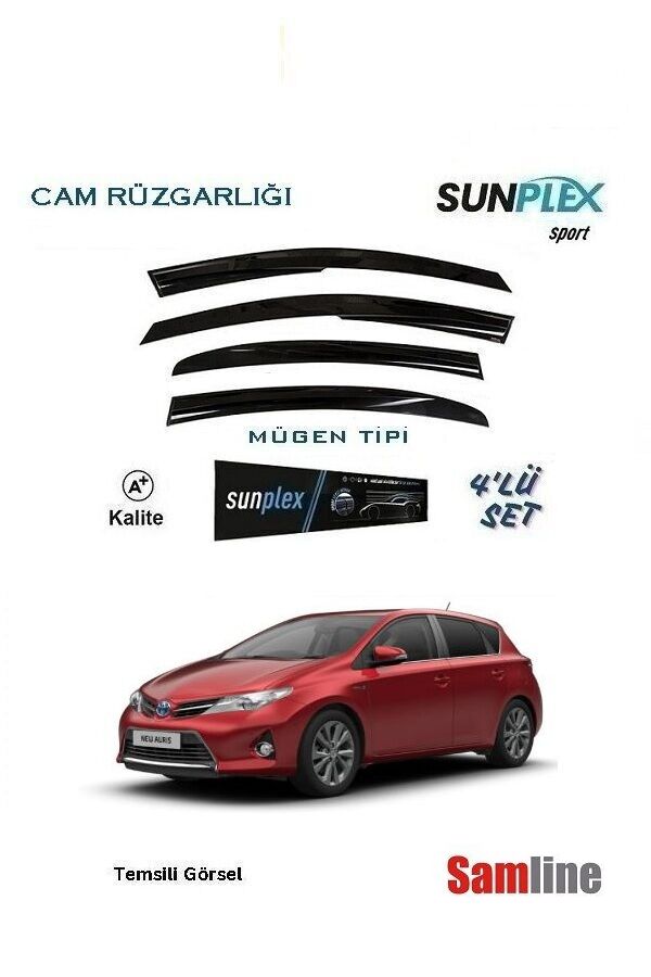 Cam Rüzgarlığı 4'lü Set Toyota Auris (2013-2015) SUNPLEX