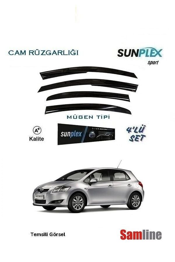Cam Rüzgarlığı 4'lü Set Toyota Auris (2006-2010) SUNPLEX