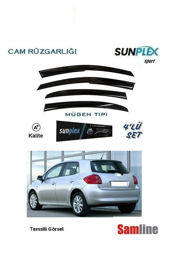 Cam Rüzgarlığı 4'lü Set Toyota Auris (2006-2010) SUNPLEX