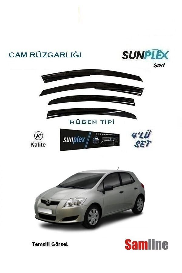 Cam Rüzgarlığı 4'lü Set Toyota Auris (2006-2010) SUNPLEX