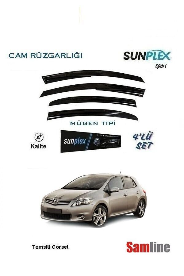Cam Rüzgarlığı 4'lü Set Toyota Auris (2010-2012) SUNPLEX