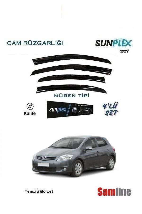 Cam Rüzgarlığı 4'lü Set Toyota Auris (2010-2012) SUNPLEX