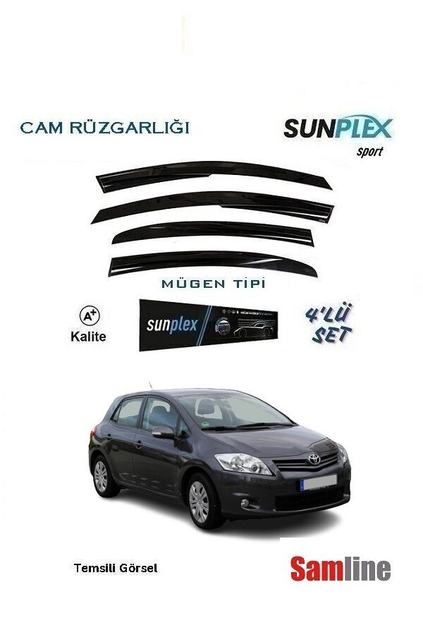 Cam Rüzgarlığı 4'lü Set Toyota Auris (2010-2012) SUNPLEX