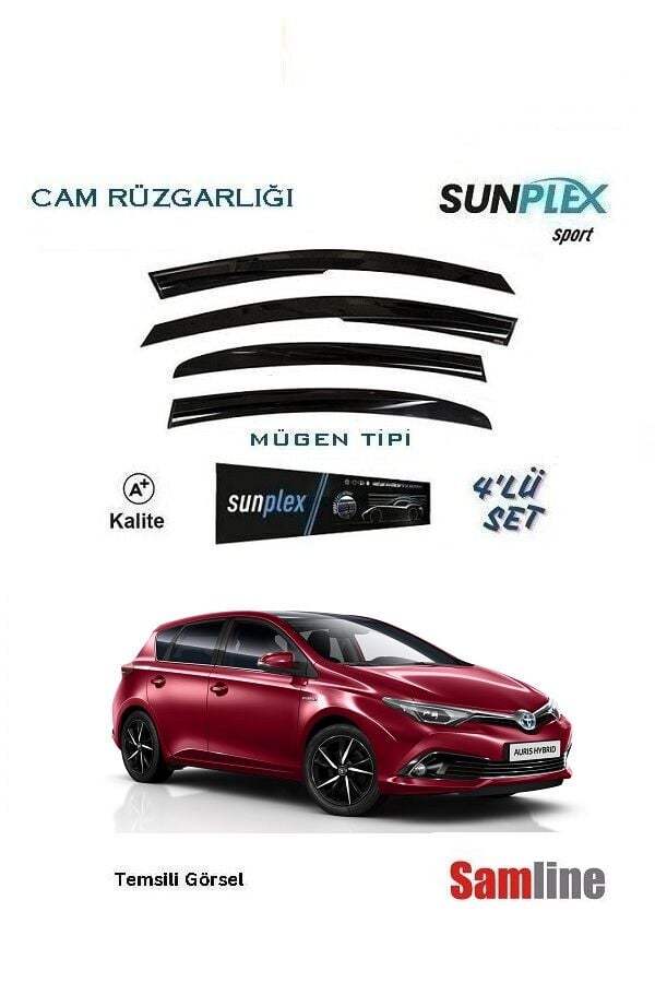 Cam Rüzgarlığı 4'lü Set Toyota Auris (2015-2018) SUNPLEX