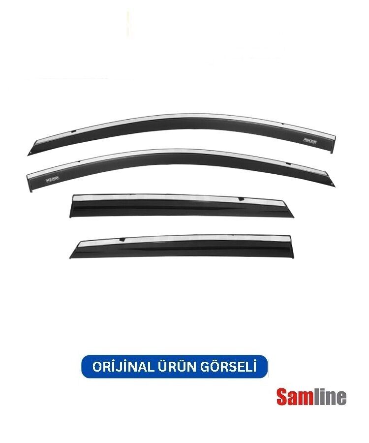 Cam Rüzgarlığı Kromlu 4'lü Set Toyota Auris (2015-2018) NİKEN