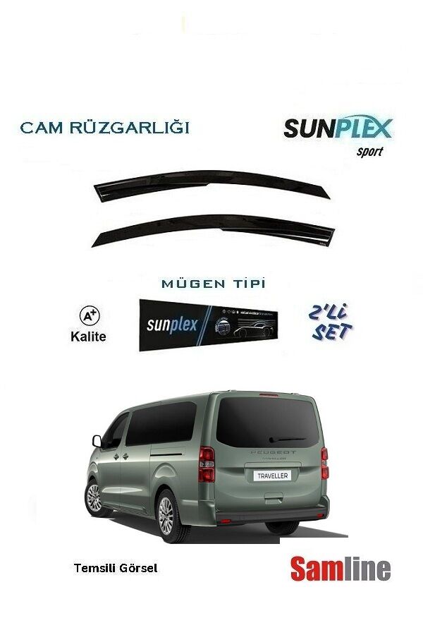 Cam Rüzgarlığı 2'li Set Yeni Peugeot Expert Combi Traveller (2024-2025)