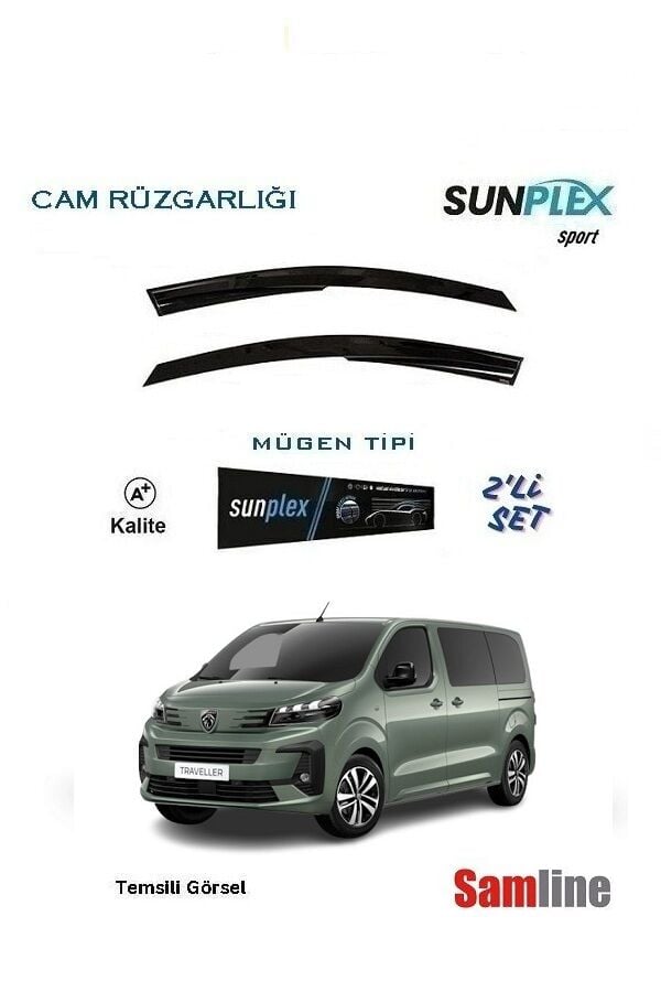 Cam Rüzgarlığı 2'li Set Yeni Peugeot Expert Combi Traveller (2024-2025)