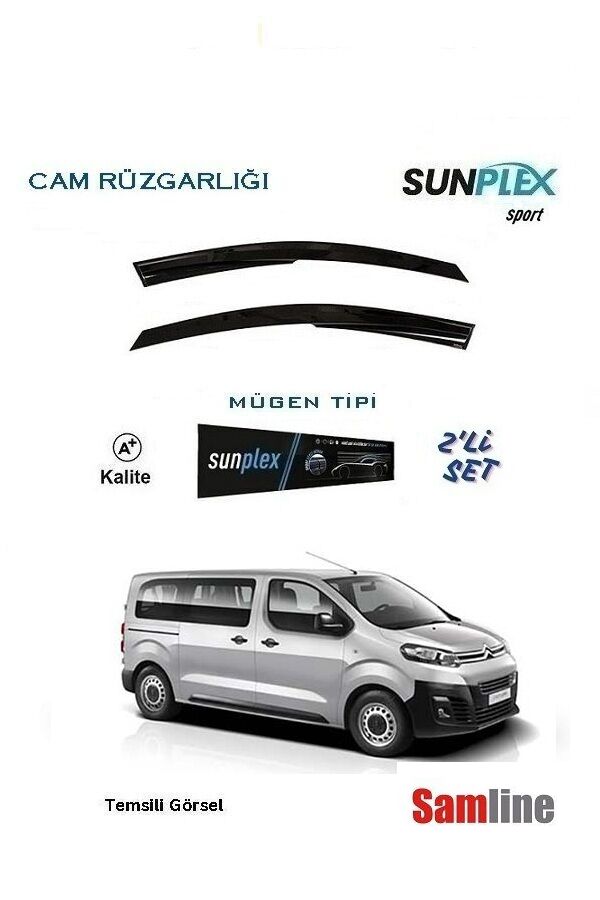 Cam Rüzgarlığı 2'li Set Citroen Jumpy Combi-Spacetourer (2017-2024)