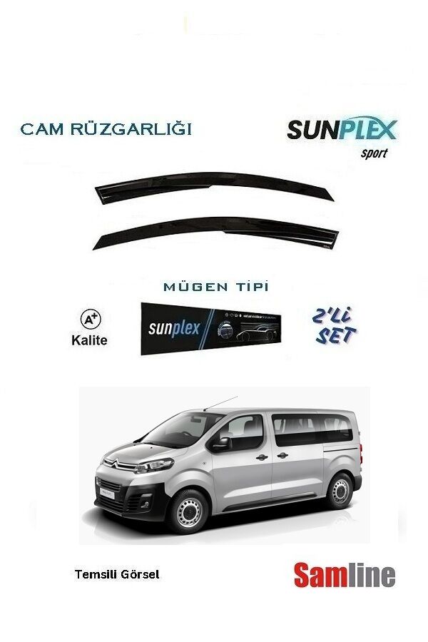 Cam Rüzgarlığı 2'li Set Citroen Jumpy Combi-Spacetourer (2017-2024)